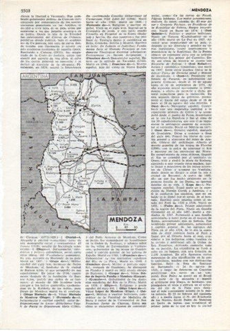LAMINA V12054: Mapa de la Pampa, Argentina