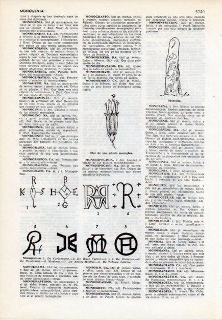 LAMINA V12102: Monogramas