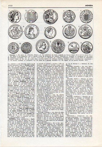 LAMINA V12097: Monedas