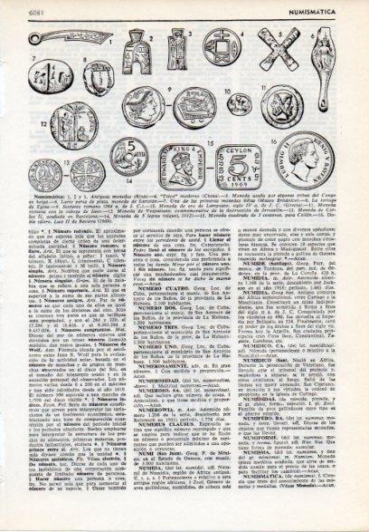 LAMINA V12166: Numismatica