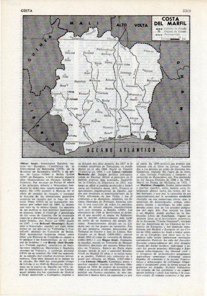 LAMINA V12255: Mapa de Costa de Marfil