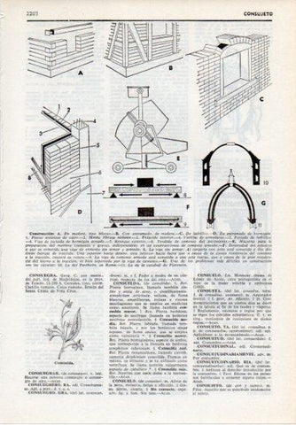LAMINA V12238: Construccion de madera, ladrilloy  hormigon