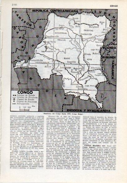 LAMINA V12234: Mapa del Congo