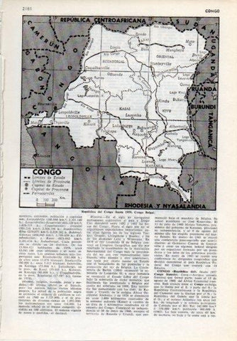 LAMINA V12234: Mapa del Congo