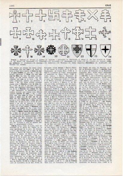 LAMINA V12274: Tipos de cruces