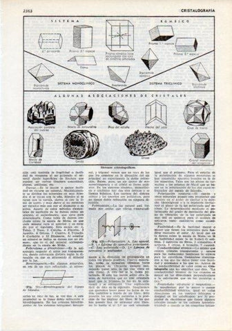 LAMINA V12268: Sistemas cristolograficos rombico