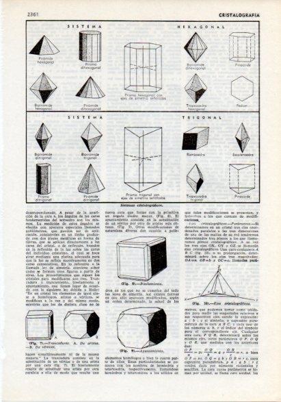 LAMINA V12267: Sistemas cristolograficos hexagonal y trigonal