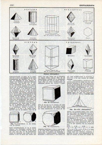 LAMINA V12267: Sistemas cristolograficos hexagonal y trigonal