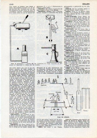 LAMINA V12264: Juego de criquet y tipos de cric