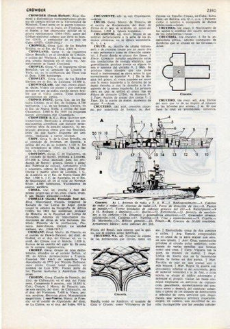 LAMINA V12271: Partes de un crucero y cruceria