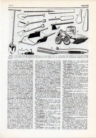 LAMINA V12194: Tipos de pala