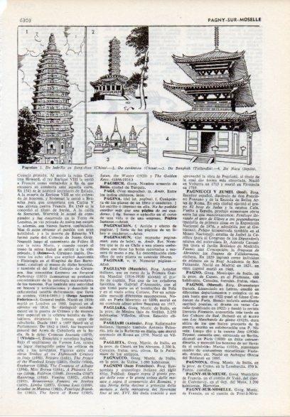 LAMINA V12193: Tipos de Pagoda