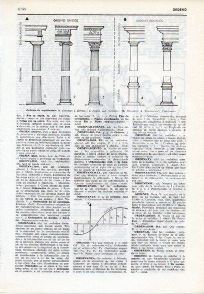 LAMINA V12183: Ordenes de arquitectura griega y romana