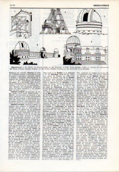 LAMINA V12170: Observatorios en el mundo