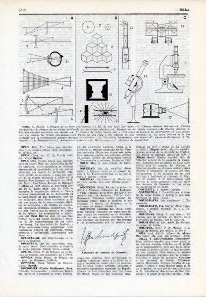 LAMINA V12181: Optica