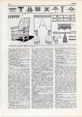 LAMINA V12213: Pasamaneria