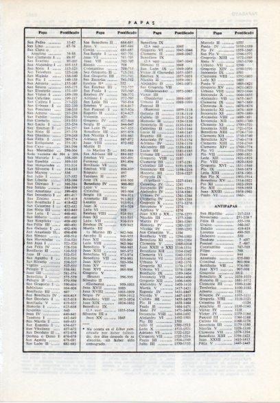 LAMINA V12207: Papas desde el año 33 hasta 1963