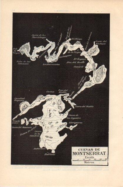 LAMINA V12887: Mapa de las cuevas de Montserrat