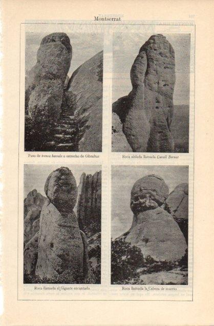 LAMINA V12888: Rocas de Montserrat, Barcelona