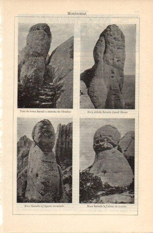 LAMINA V12888: Rocas de Montserrat, Barcelona