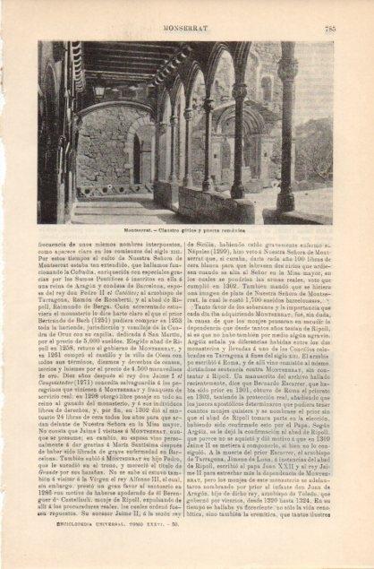 LAMINA V12889: Claustro gotico de Montserrat, Barcelona