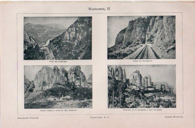 LAMINA V12892: Vistas varias de Montserrat, Barcelona