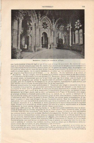 LAMINA V12893: Camarin de la Virgen de Montserrat