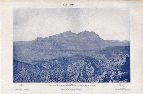 LAMINA V12897: Montaña de Montserrat