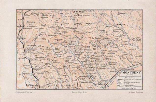 LAMINA V12885: Mapa del Montseny