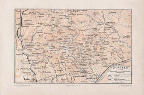 LAMINA V12885: Mapa del Montseny