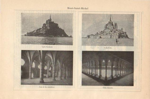 LAMINA V12882: Vistas de Mont-Saint-Michel
