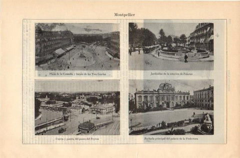 LAMINA V12869: Vistas de Montpellier