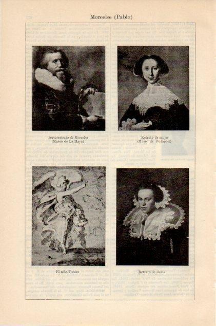 LAMINA V12920: Retratos por P. Moreelse 