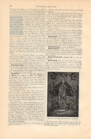 LAMINA V12866: La Virgen del Socorro, por Sinibaldo