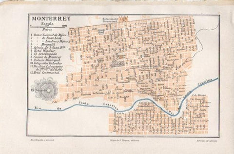 LAMINA V12827: Plano de Monterrey