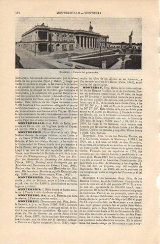 LAMINA V12824: Palacio del gobernador en Monterey