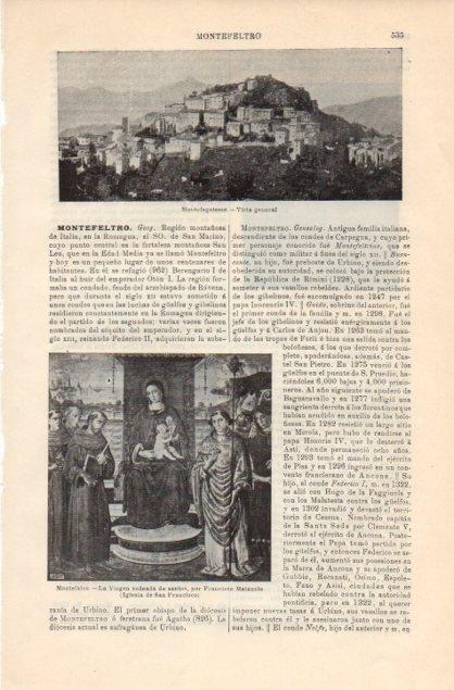 LAMINA V12811: Vista de Montefegatesse