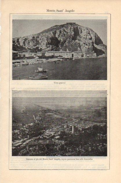 LAMINA V12802: Vista y llanura del Monte San Angelo, Italia