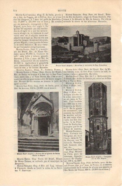 LAMINA V12801: Iglesia y murallas en Monte Sant Angelo, Italia