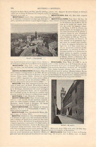 LAMINA V12859: Vista y Castillo de Montiel