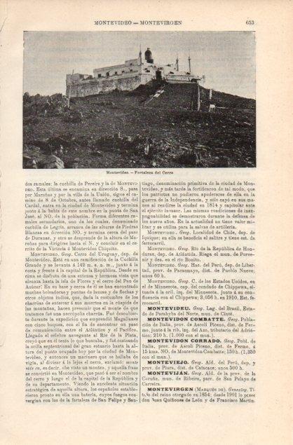 LAMINA V12849: Fortaleza del Cerro en Montevideo