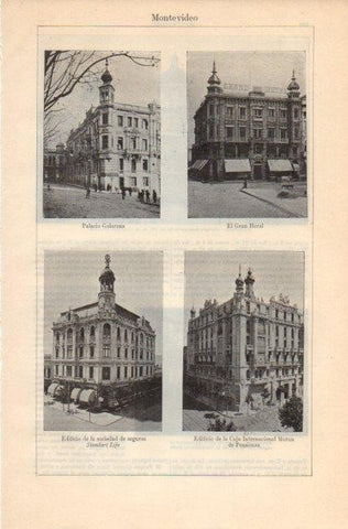 LAMINA V12838: Edificios de Montevideo