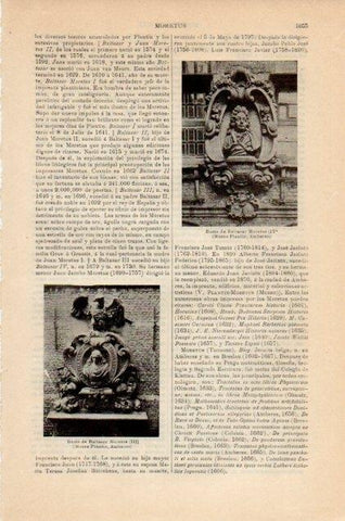 LAMINA V12933: Busto de Baltasar Moretus
