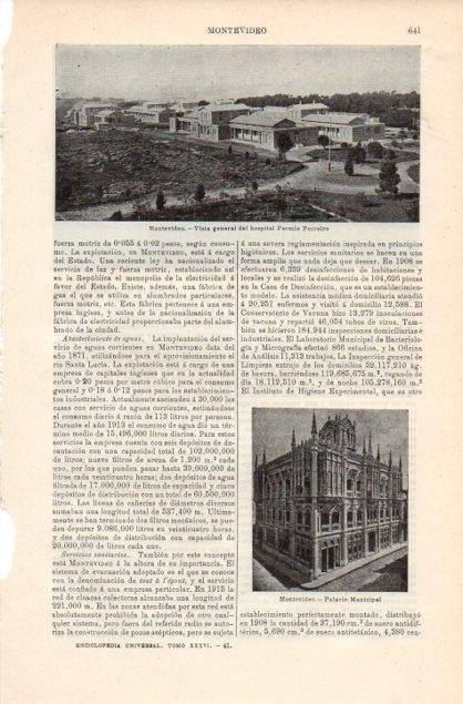LAMINA V12843: Hospital Fermin Ferreiro en Montevideo