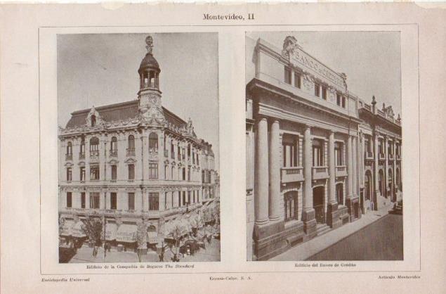 LAMINA V12846: Banco de Credito en Montevideo