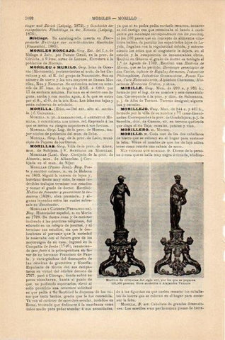 LAMINA V12936: Morillos de chimenea siglo XVI