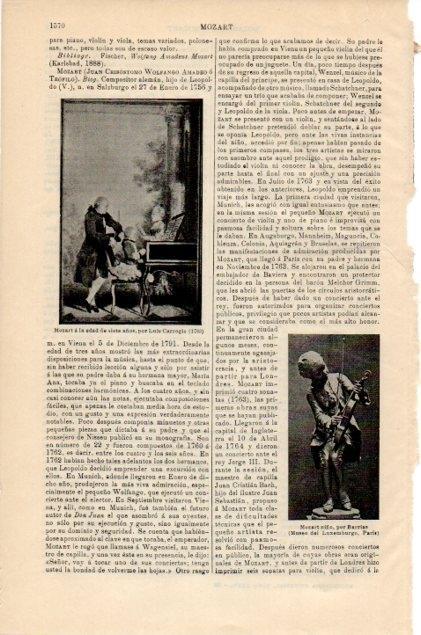 LAMINA V13026: Mozart niño, por Barrias