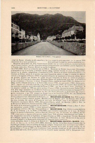 LAMINA V13019: Vista de Moustiers-Sainte-Marie