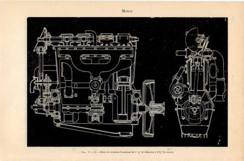 LAMINA V13009: Motor de aluminio Frontenac