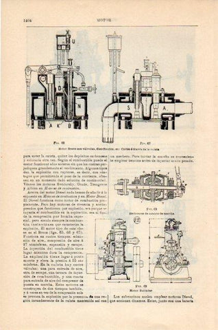 LAMINA V13008: Motor Brons con valvulas